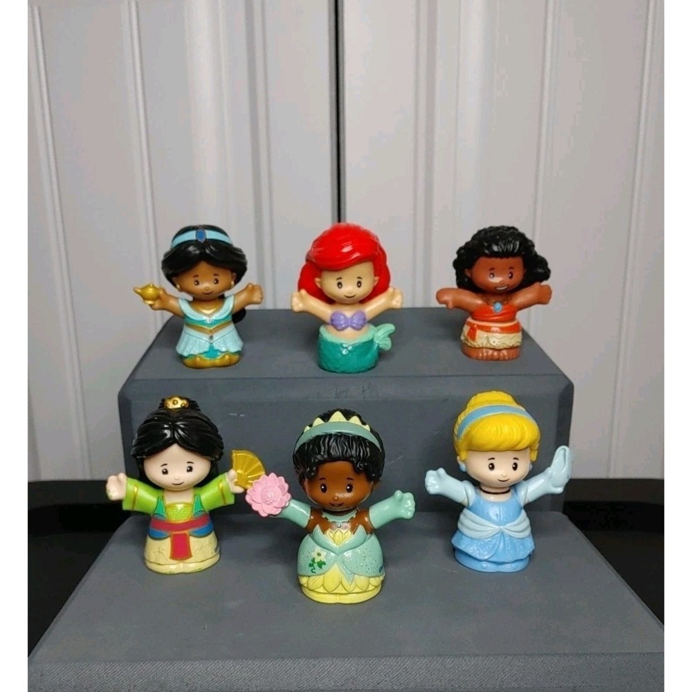 Fisher Price Little People Disney Princess & Characters Lot Of 6 Kidcore Small